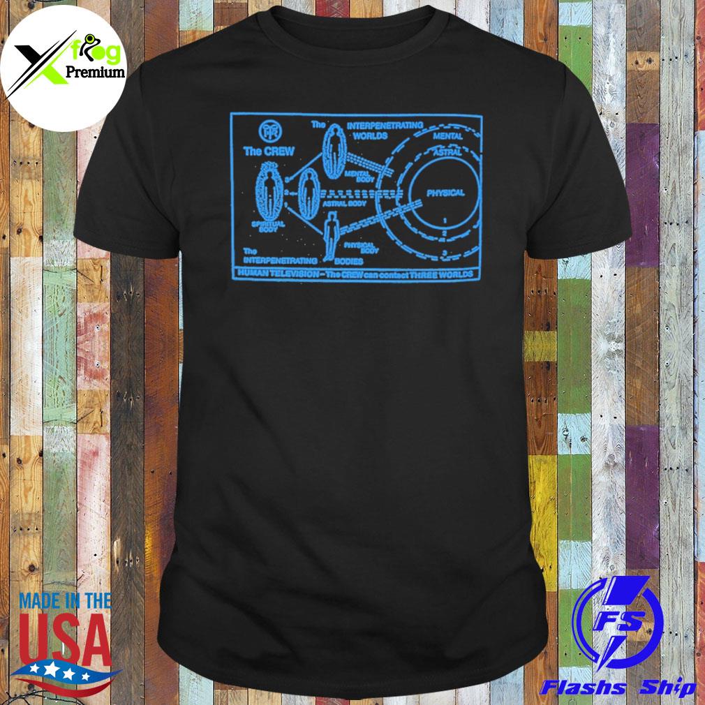 The interpenetrating worlds human television the crew can contact three worlds shirt