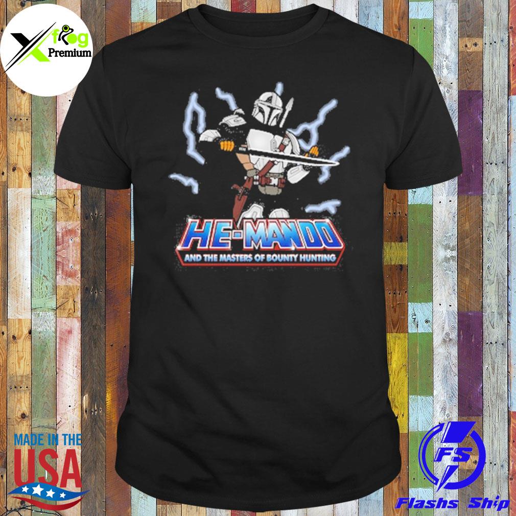 The mandalorian he man and the masters of bounty hunting shirt