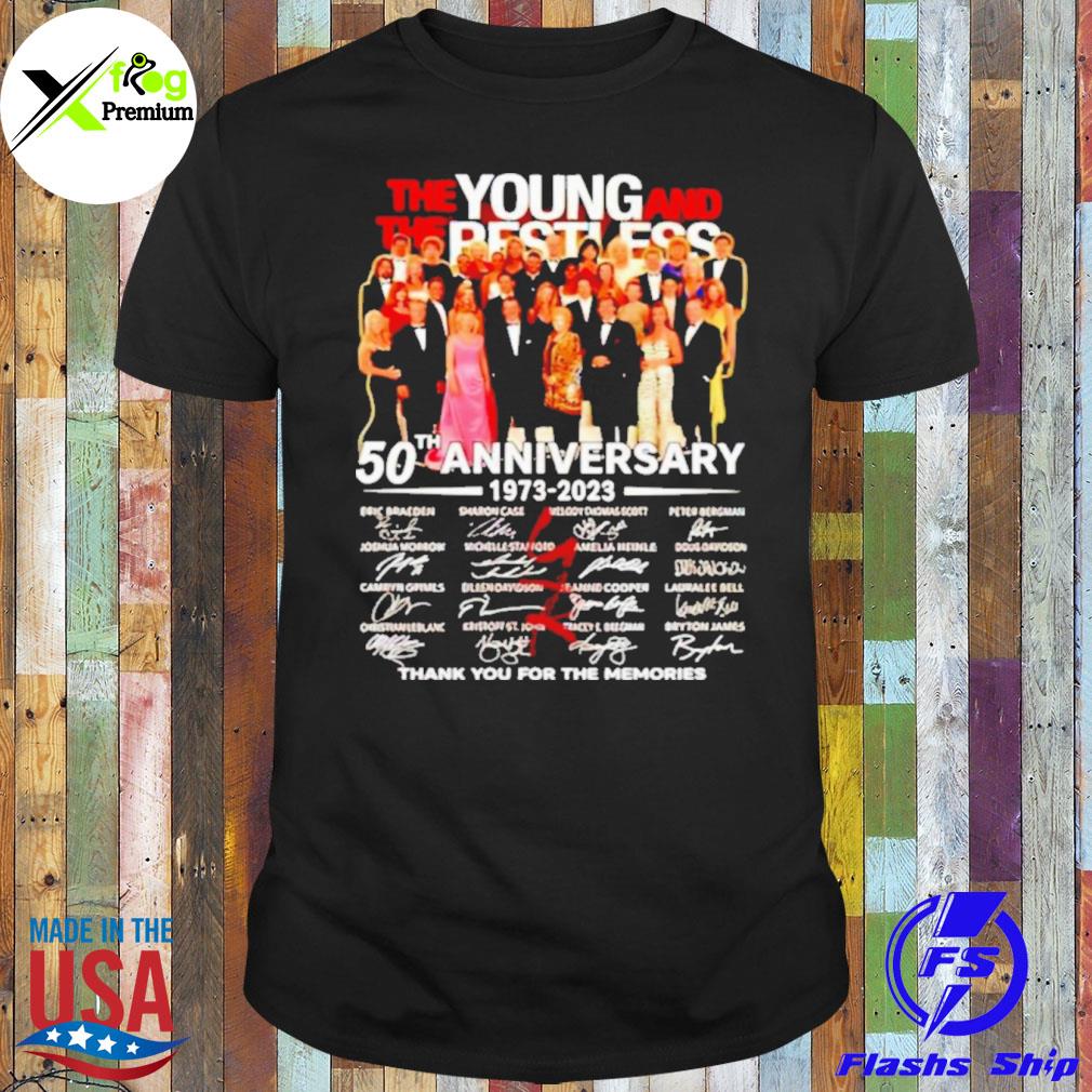 The young and the restless 50th anniversary thank you for the memories shirt