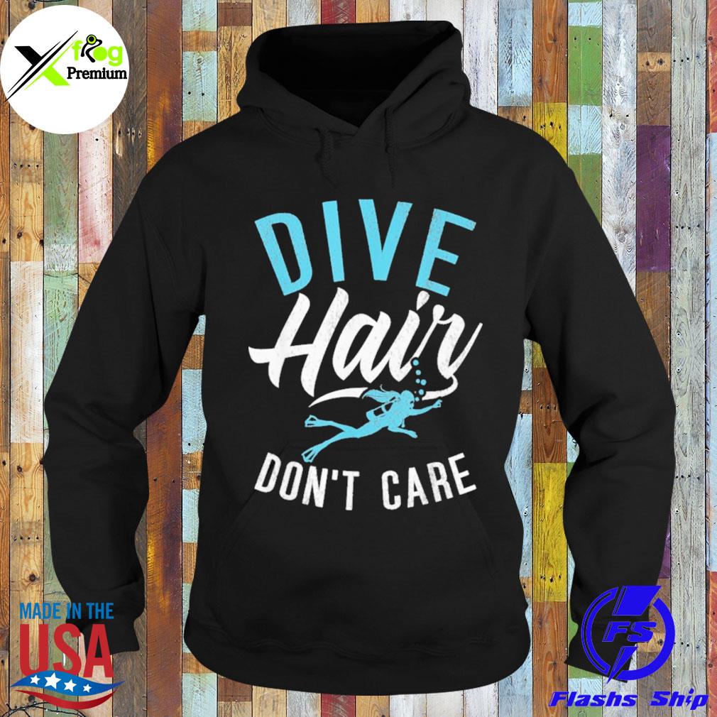 Woman swimming dive hair don't care s Hoodie