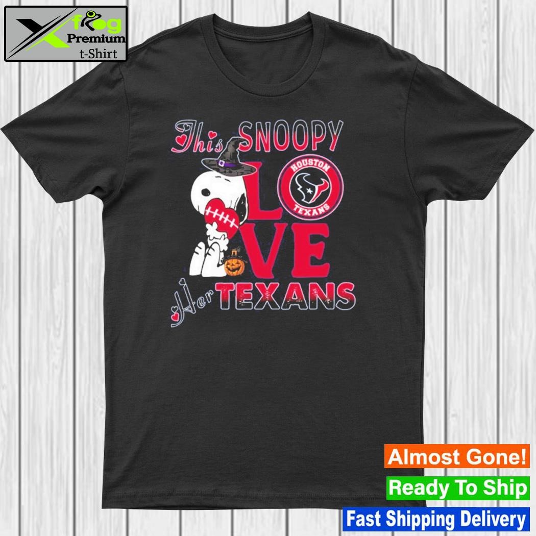 2023 This Snoopy love her houston texans shirt