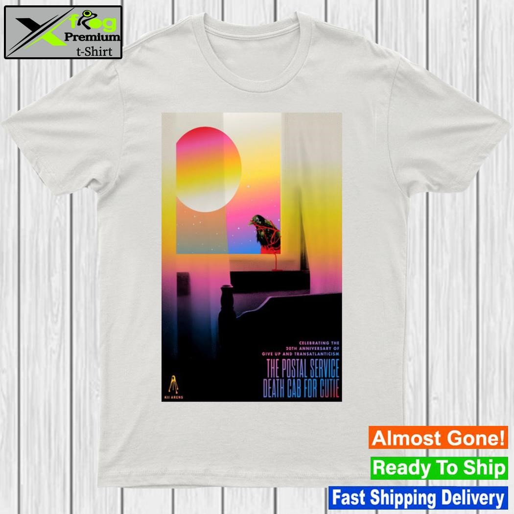 2023 death cab for cutie celebbrating the 20th anniversary of give up and transatlanticiism poster shirt