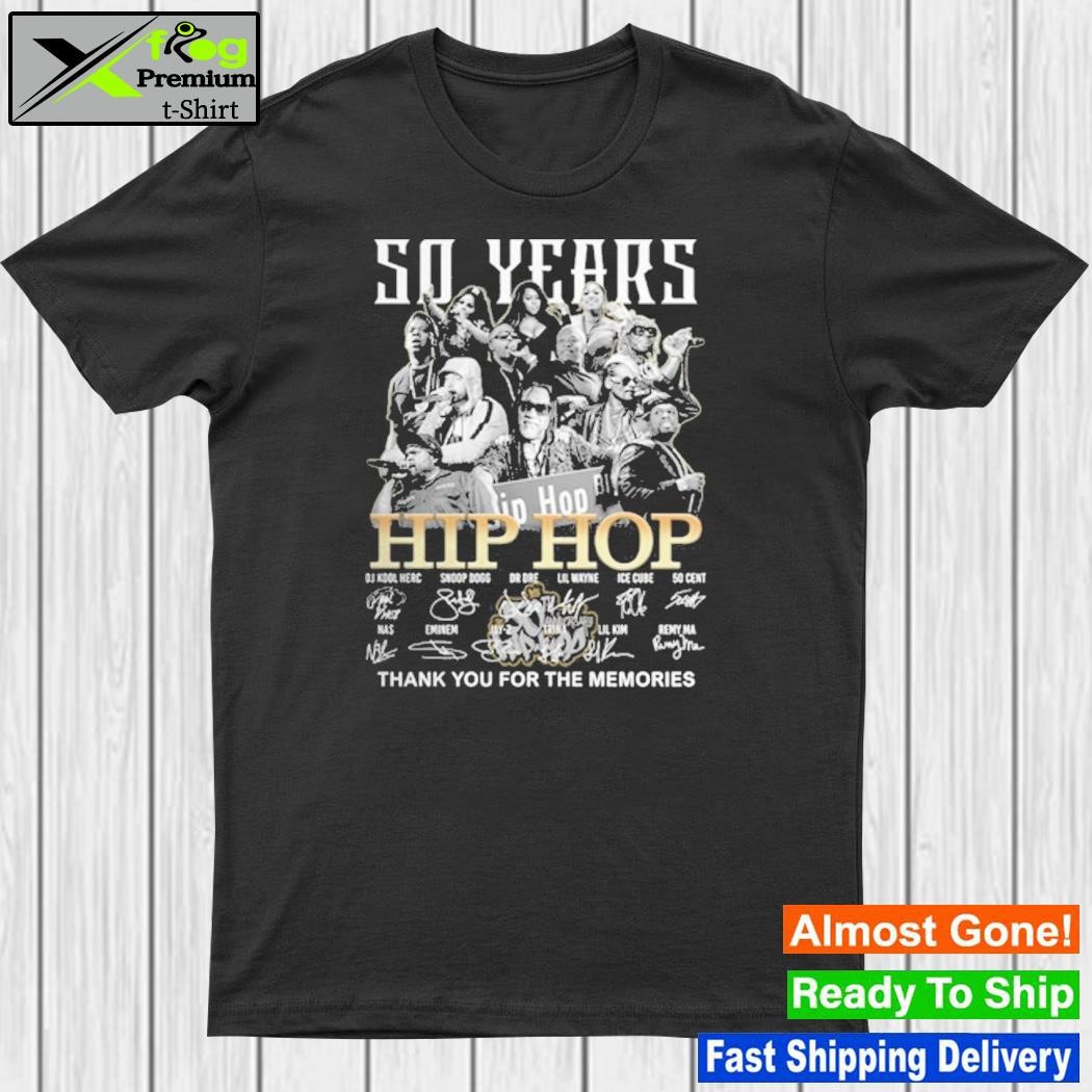50th anniversary 1973 – 2023 hip hop thank you for the memories shirt