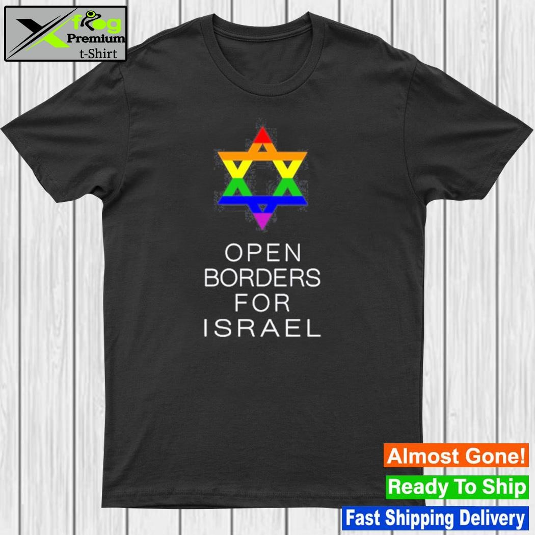 9Mmsmg Lgbtq Jewish Pride Open Borders For Israel T Shirt