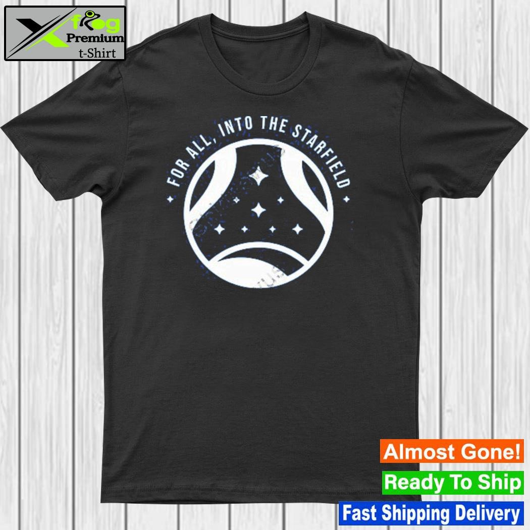 Bethesda merch starfield into the starfield shirt