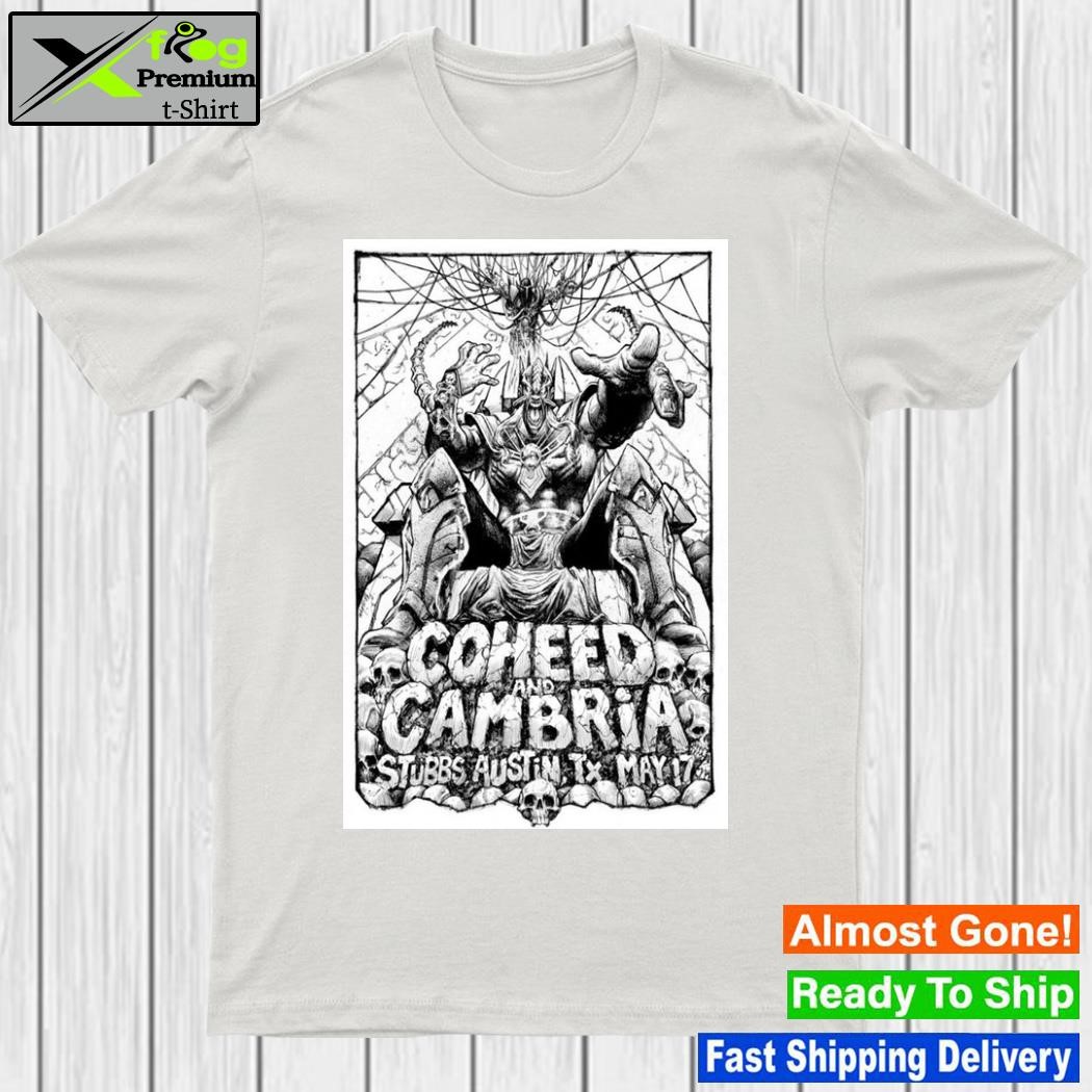 Coheed and cambria austin tx stubb's may 17 2023 poster shirt