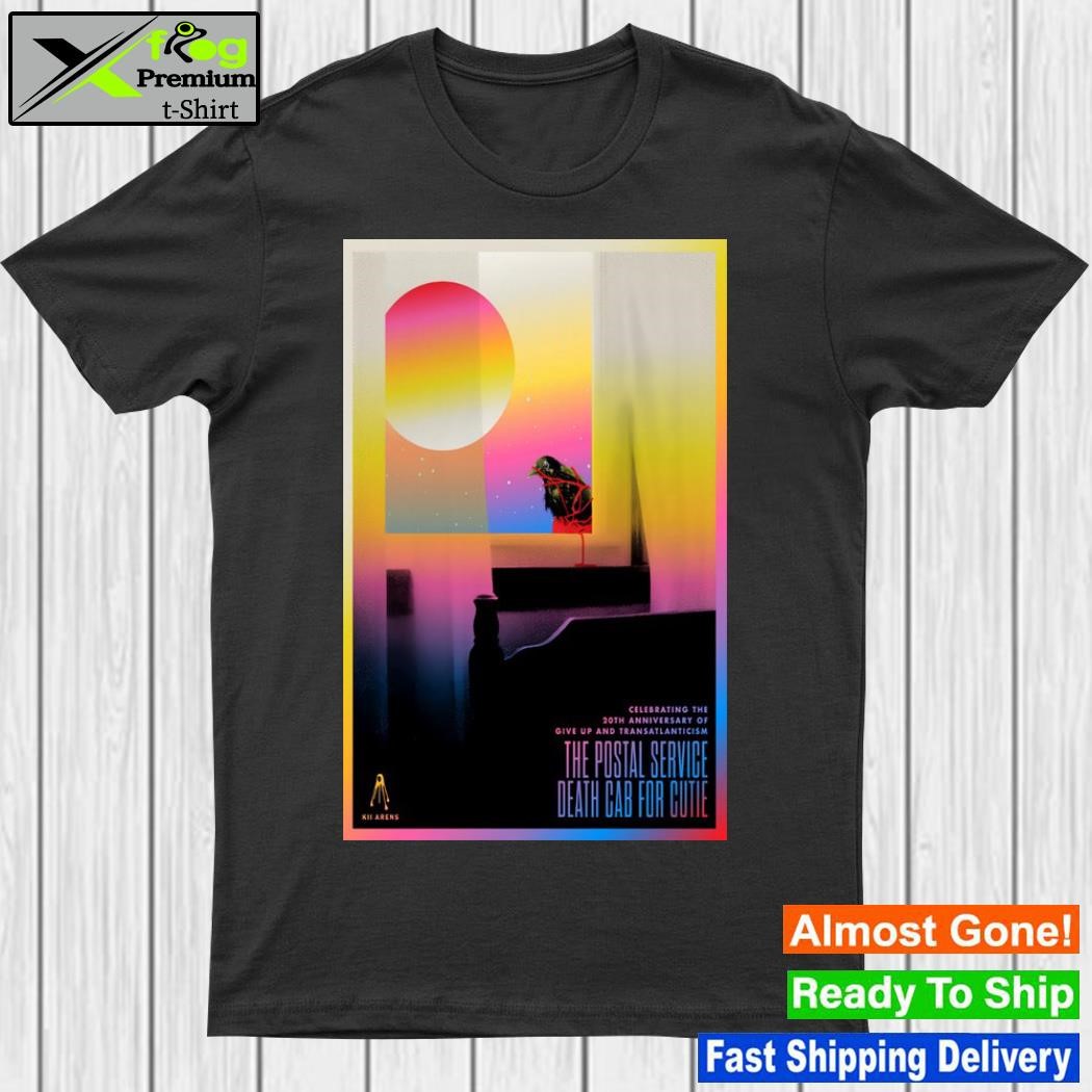 Death cab for cutie celebbrating the 20th anniversary of give up and transatlanticiism 2023 poster shirt