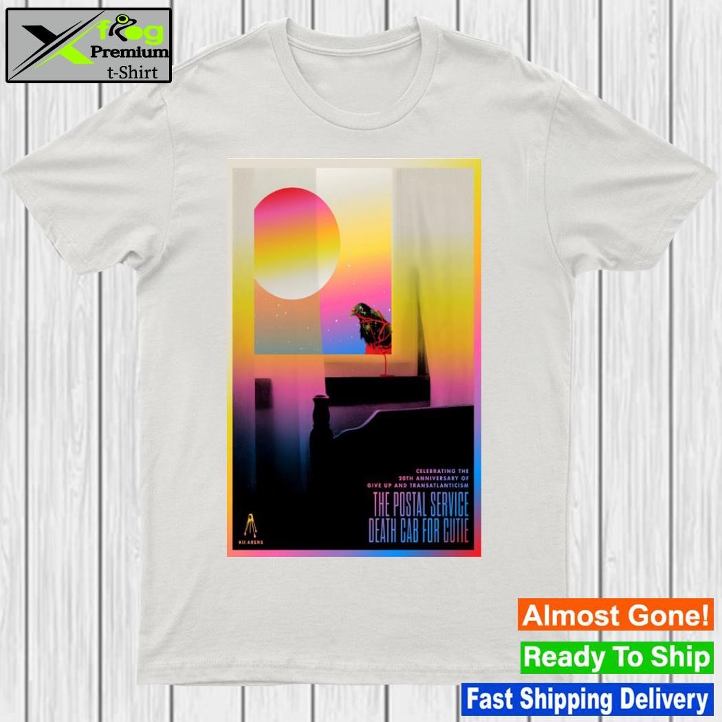 Death cab for cutie celebbrating the 20th anniversary of give up and transatlanticiism poster shirt