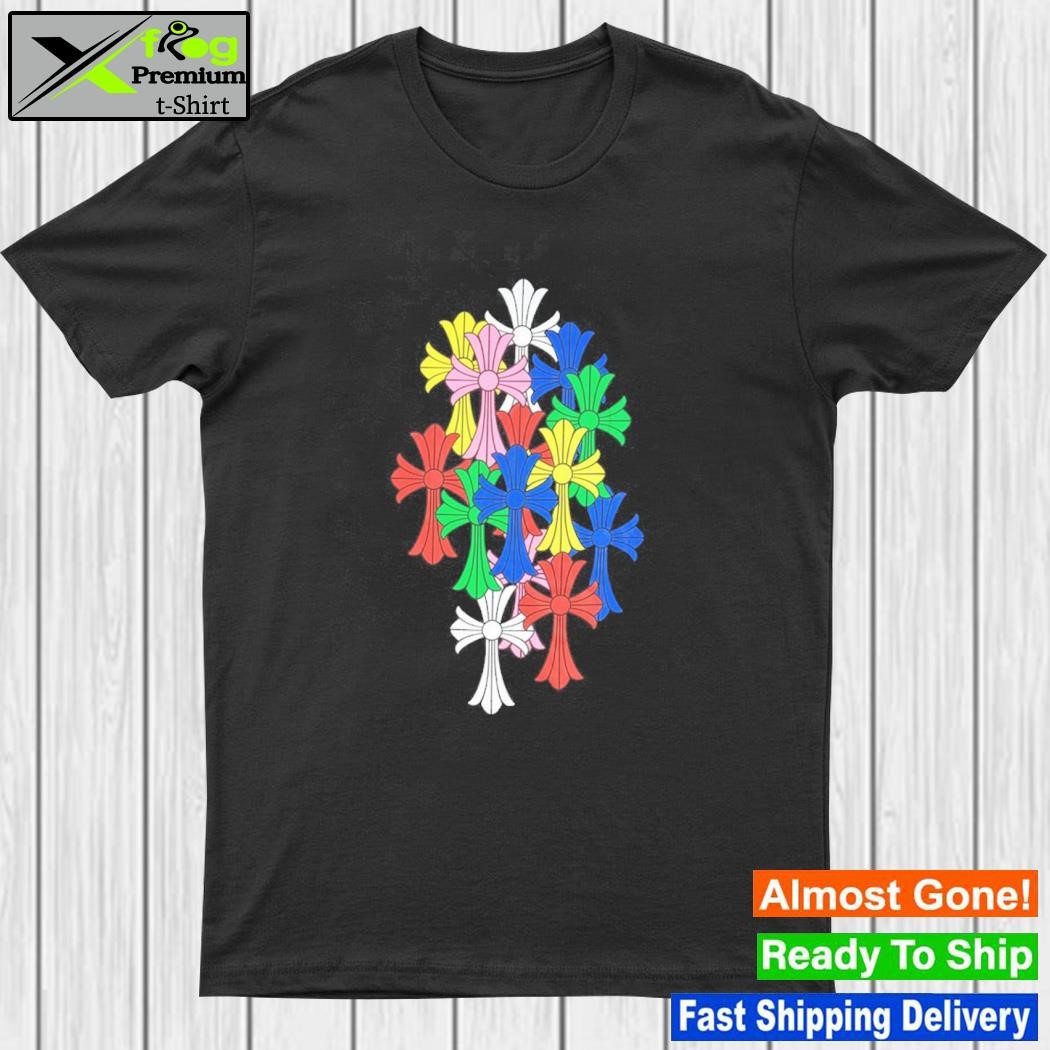 Design chrome Hearts Multi Color Cross T-Shirt