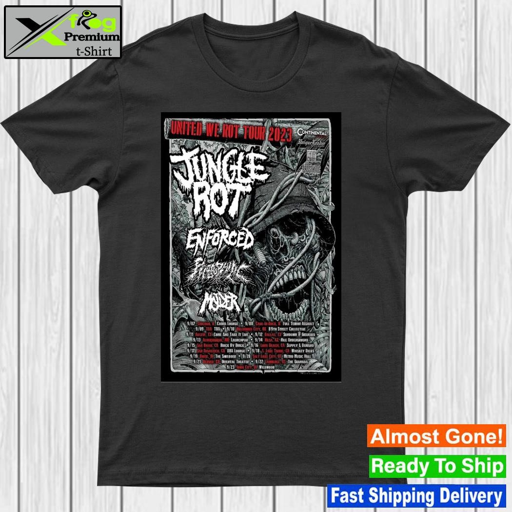 Design jungle Rot United We Rot Tour 2023 Poster Shirt
