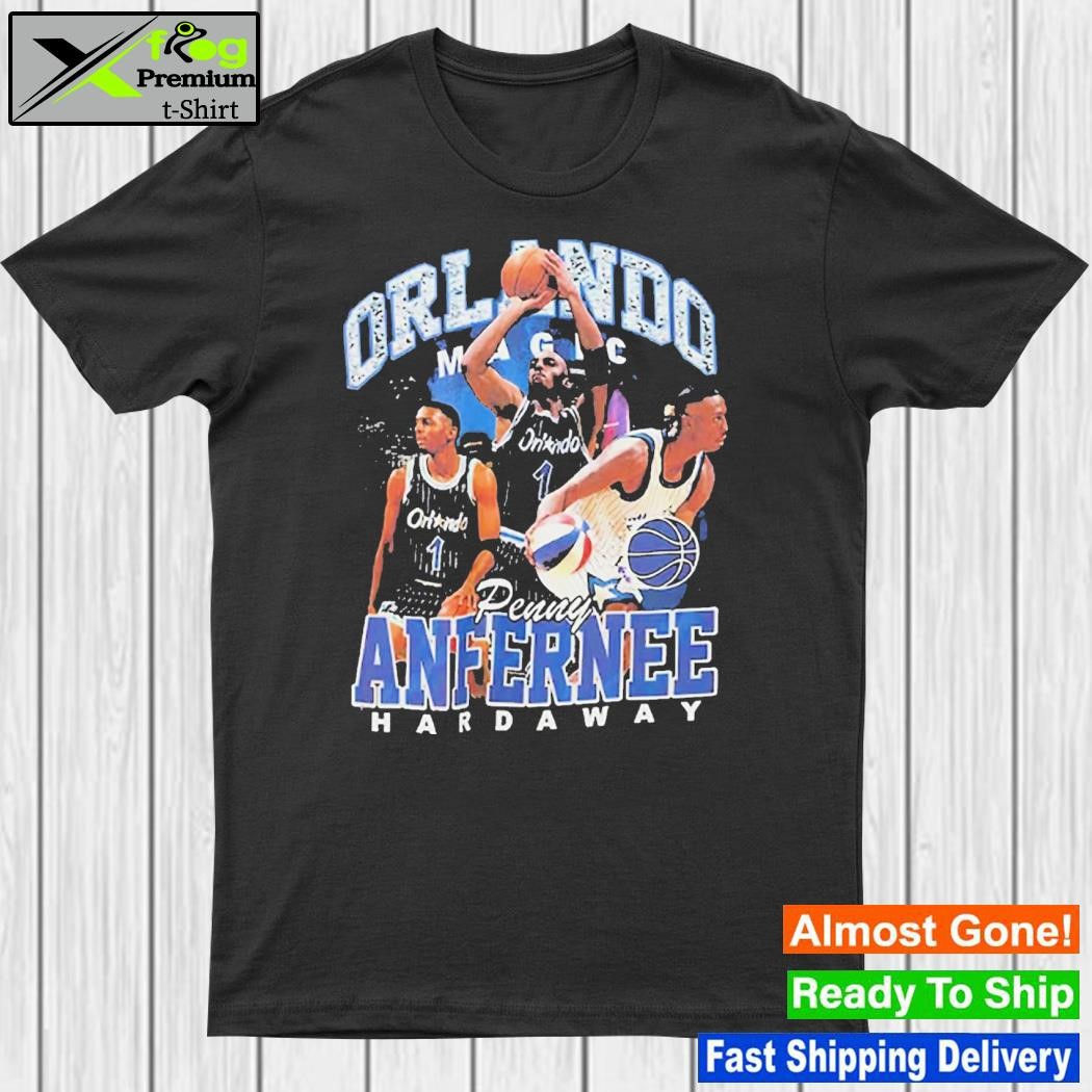 Design penny Hardaway Orlando Magic Mitchell Ness Hardwood Classics Bling Concert Player T-Shirt