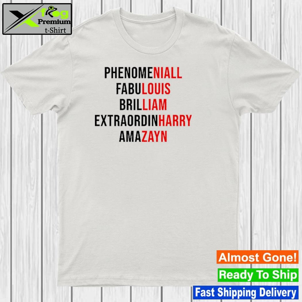 Design phenomeniall Fabulouis Brilliam Extraordinharry Amazayn One Direction T-Shirt