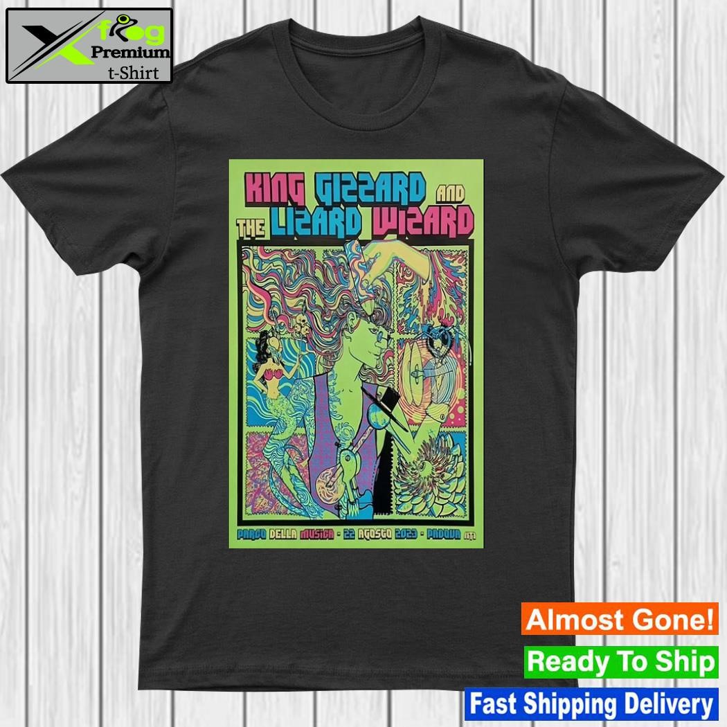 Design poster King Gizzard & The Lizard Wizard Parco della Musica, Padova, Italy August 22, 2023 Shirt