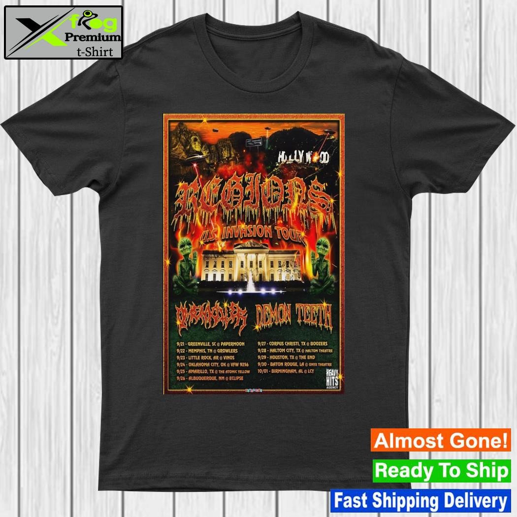 Design regions U.S. Invasion Tour 2023 Poster Shirt