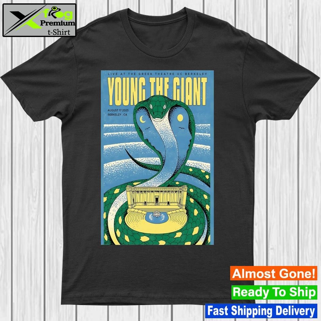 Design young the Giant with Milky Chance Rosa Linn The Greek Theatre Berkeley, CA Aug 17, 2023 Poster Shirt