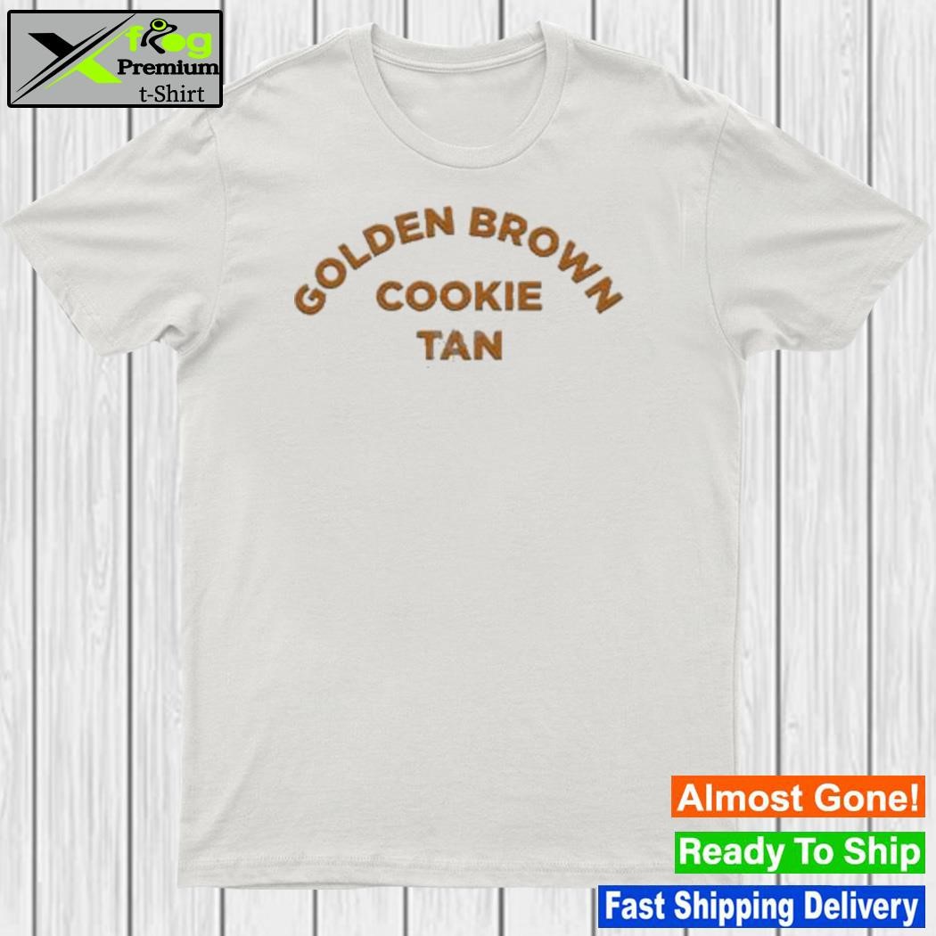 Golden brown cookie tan shirt