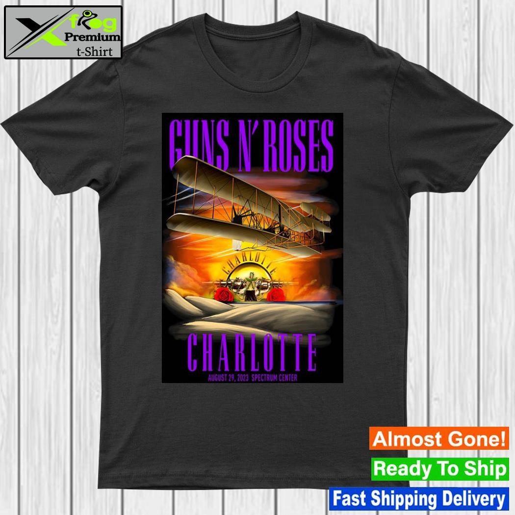 Guns N' Roses Tour Charlotte Aug 29 2023 Poster shirt