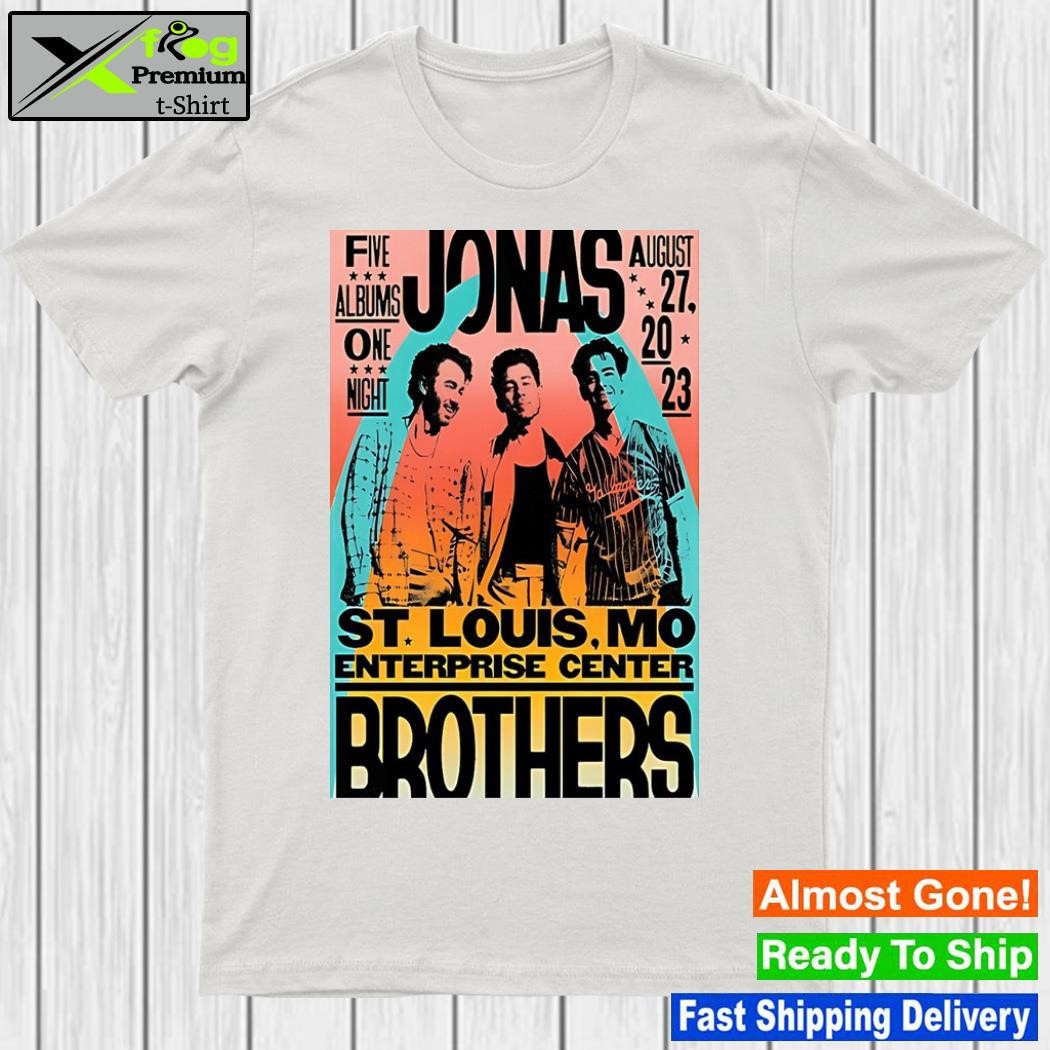 Jonas brothers tour 2023 enterprise center st. louis mo shirt