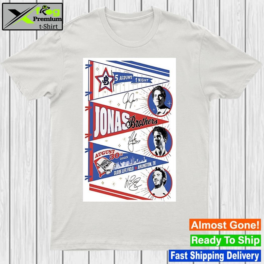 Jonas brothers tour globe life field arlington tx aug 30 2023 shirt