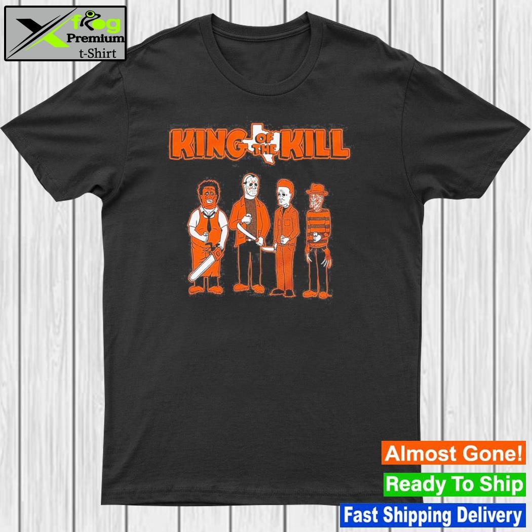 King Of The Kill Michael Myers Jason Voorhees Leather Face Freddie Halloween Texas T-Shirt