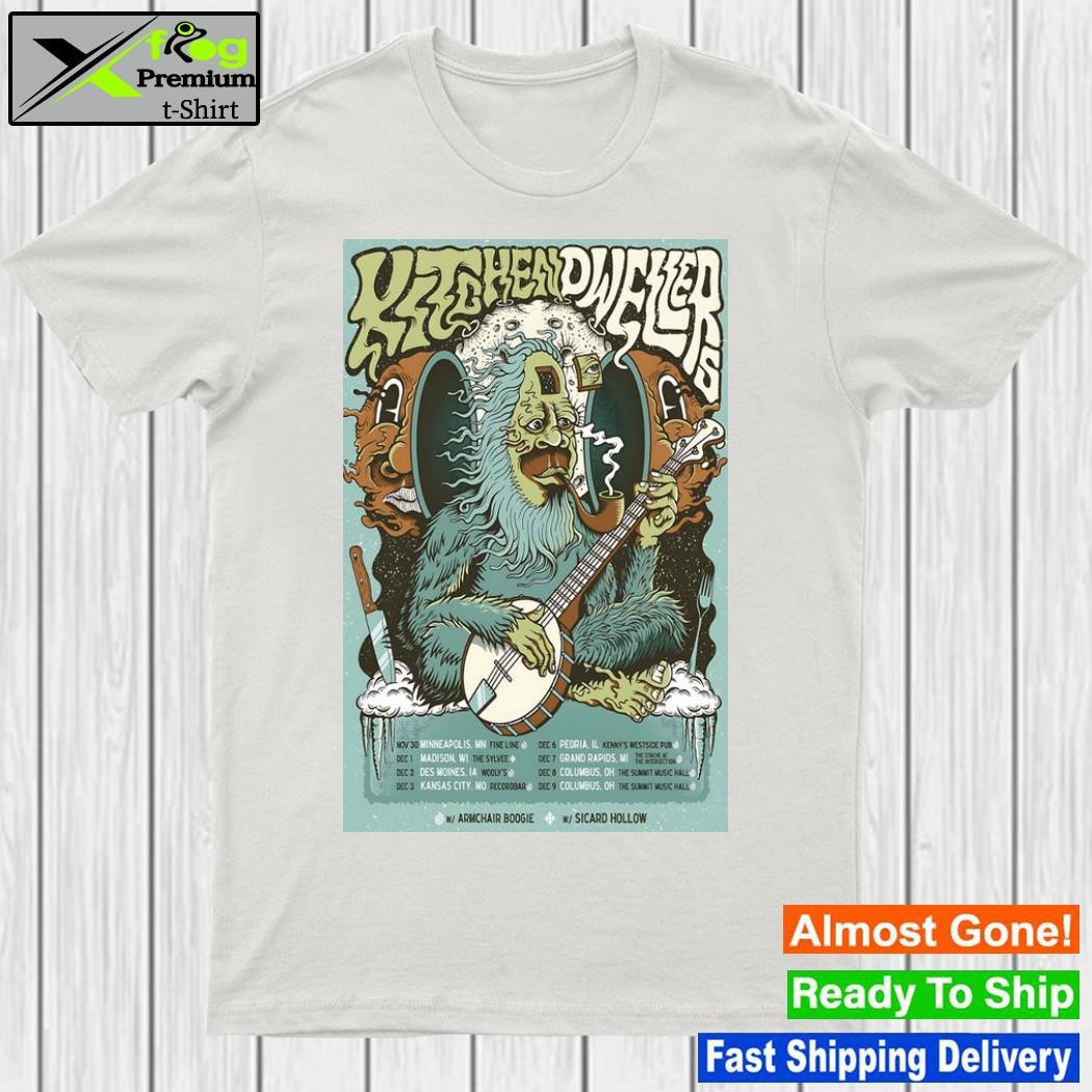 Kitchen dwellers tour november and december 2023 poster shirt