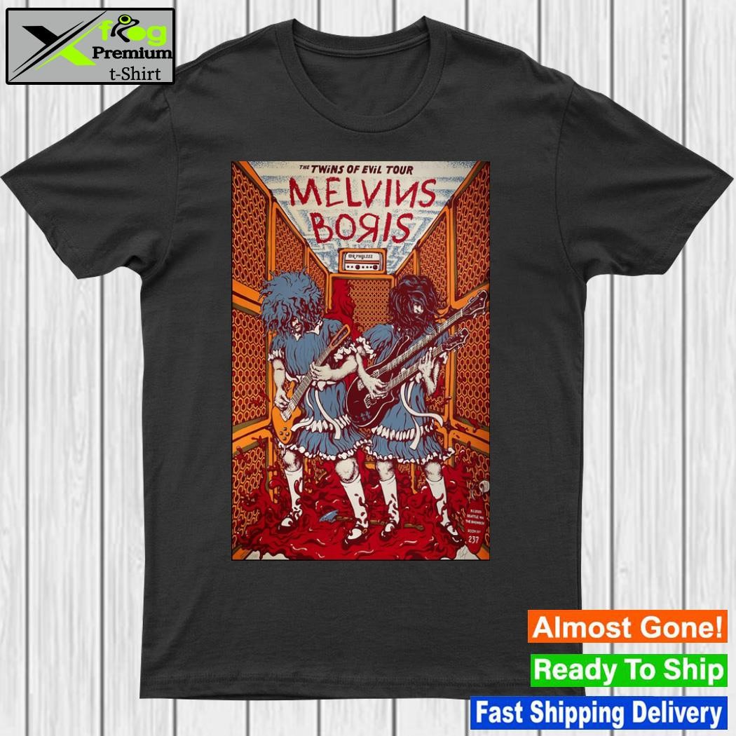Melvins Boris Concert September 1, 2023 The Showbox Seattle, WA Poster shirt