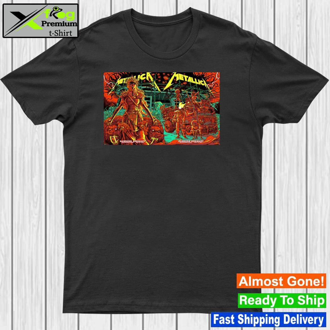 Metallica 2023 Hamburg, Germany World Tour M72 Poster shirt