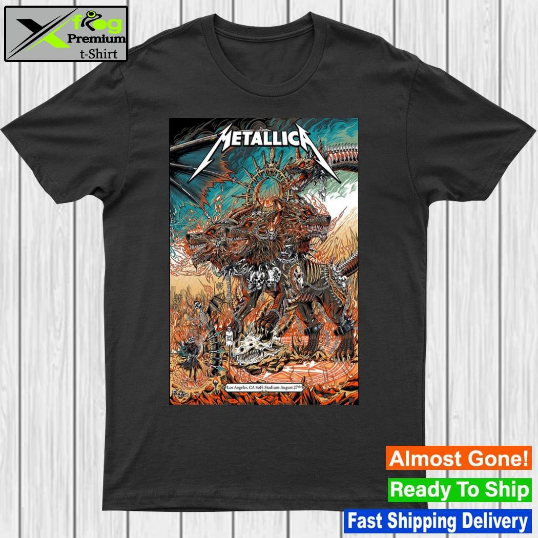 Metallica 27 August Event Los Angeles 2023 Poster shirt