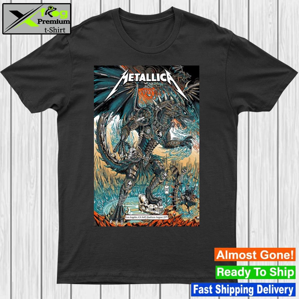 Metallica Tour 2023 SoFi Stadium Poster shirt