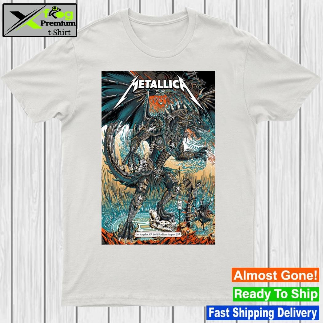 Metallica m72 world tour 2023 sofI stadium august 25th poster shirt