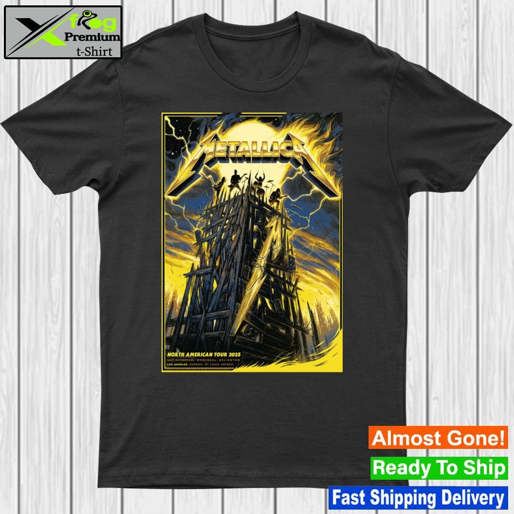 Metallica north American tour 2023 poster metallica tour 2023 poster shirt