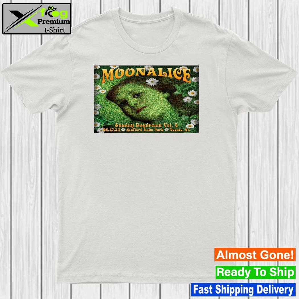 Moonalice Sunday Daydream Vol. 2 show at Stafford Lake Park in Novato on 27 August Poster shirt
