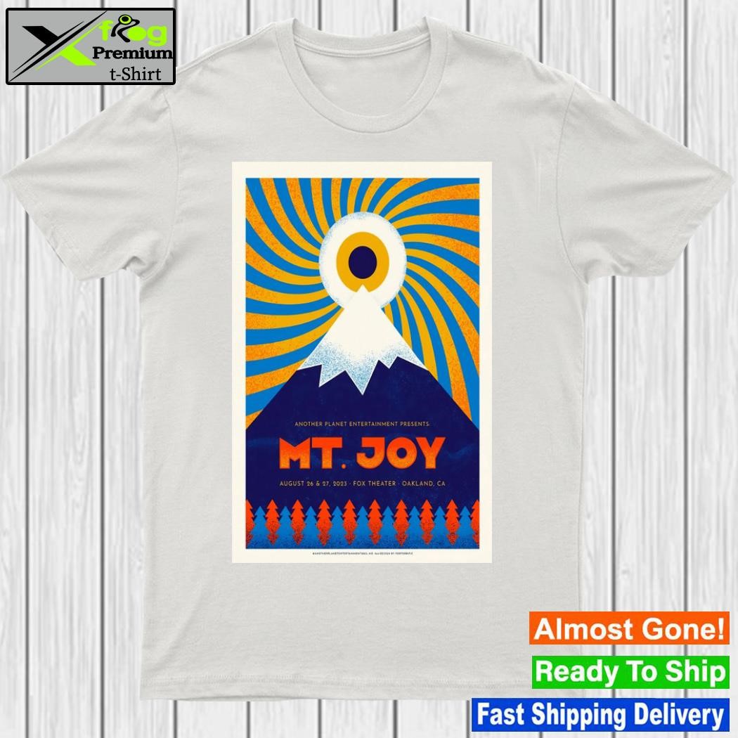 Mt. joy tour 2023 oakland ca poster shirt