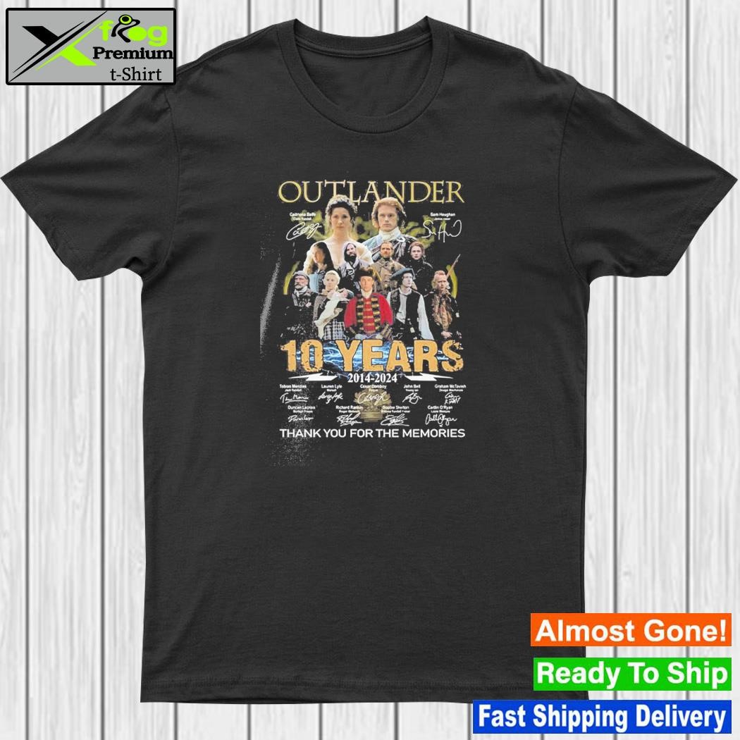 Outlander 10 Years 2014- 2024 Thank You For The Memories T-Shirt