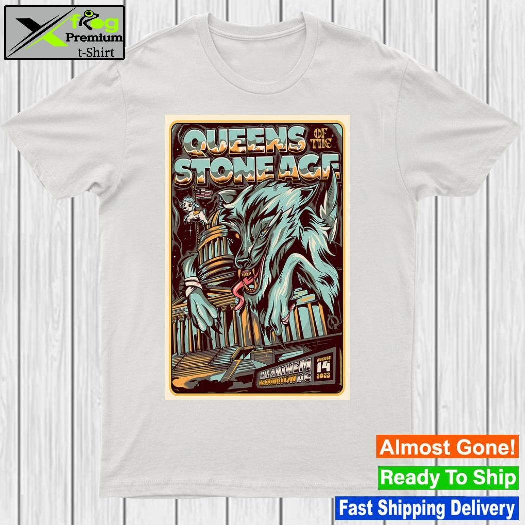 Queens of the stone age the anthem Washington DC aug 14 2023 poster shirt