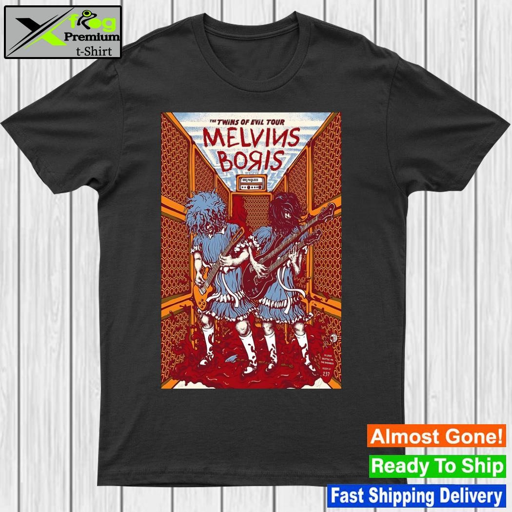 The melvins and boris sept 1 2023 Seattle wa poster shirt
