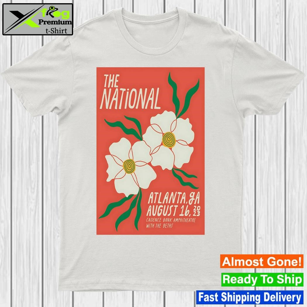 The national cadence bank amphitheatre atlanta ga august 16 2023 poster shirt