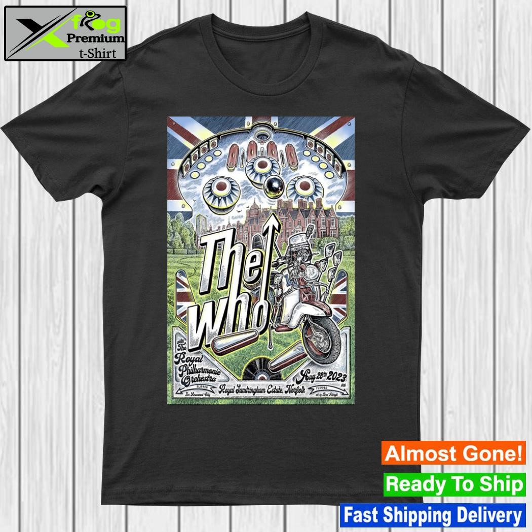 The who 28 august event norfolk poster shirt