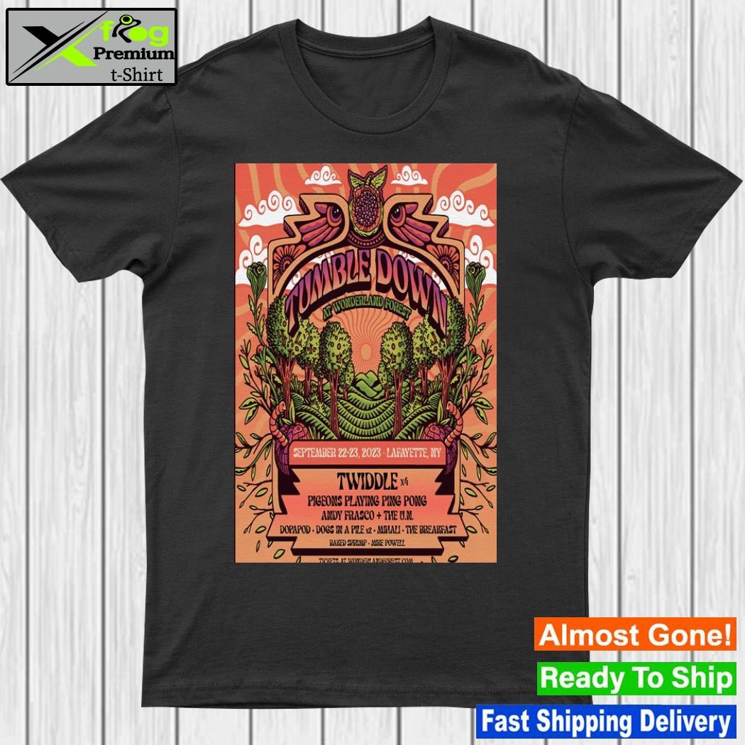 Twiddle tumble down festival september 22-23 2023 lafayette ny poster shirt