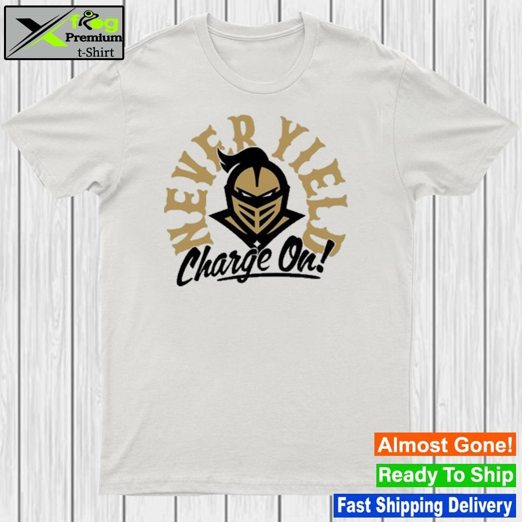 UCF Never Yield Charge On T-Shirt