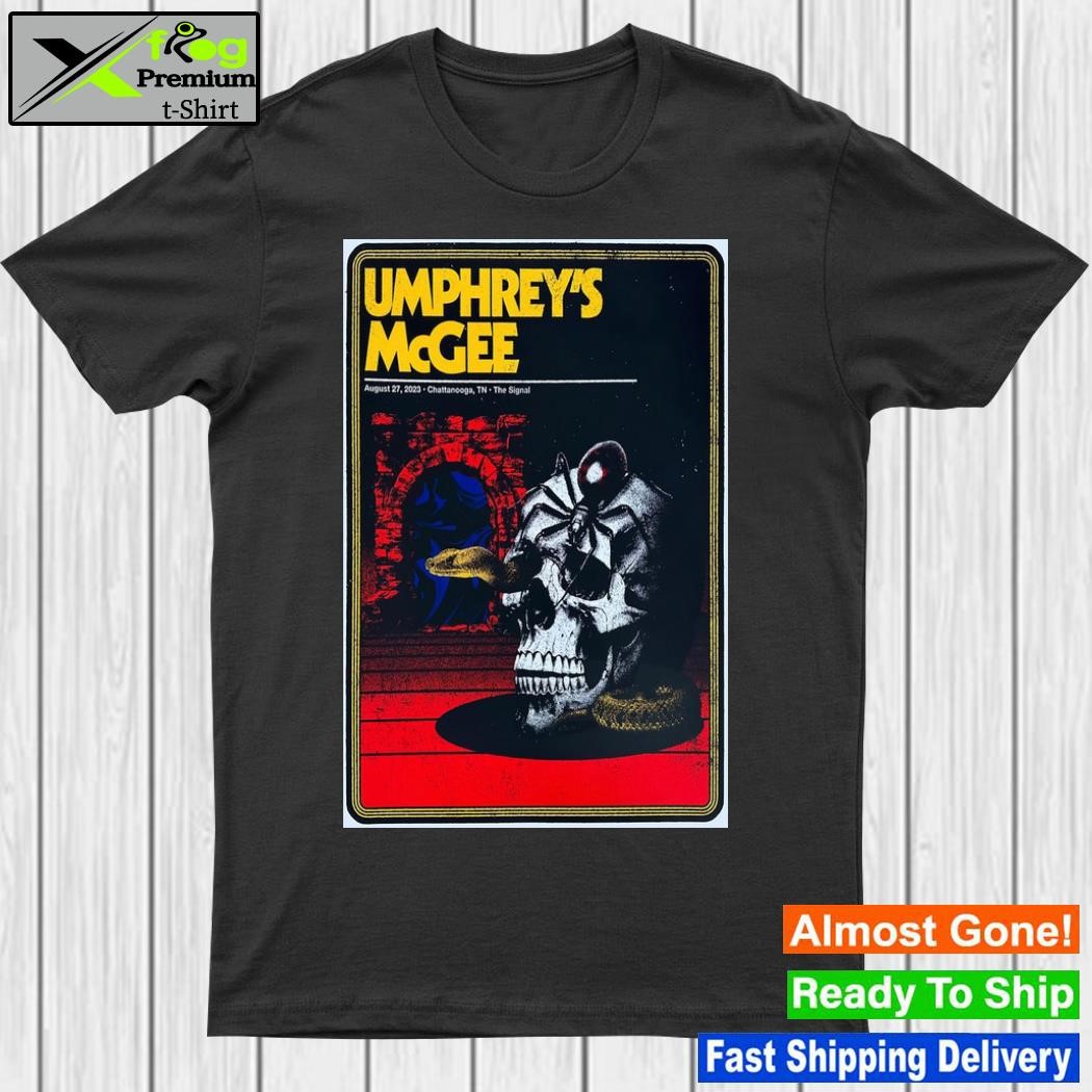 Umphrey's mcgee august 27 2023 chattanooga tn event poster shirt