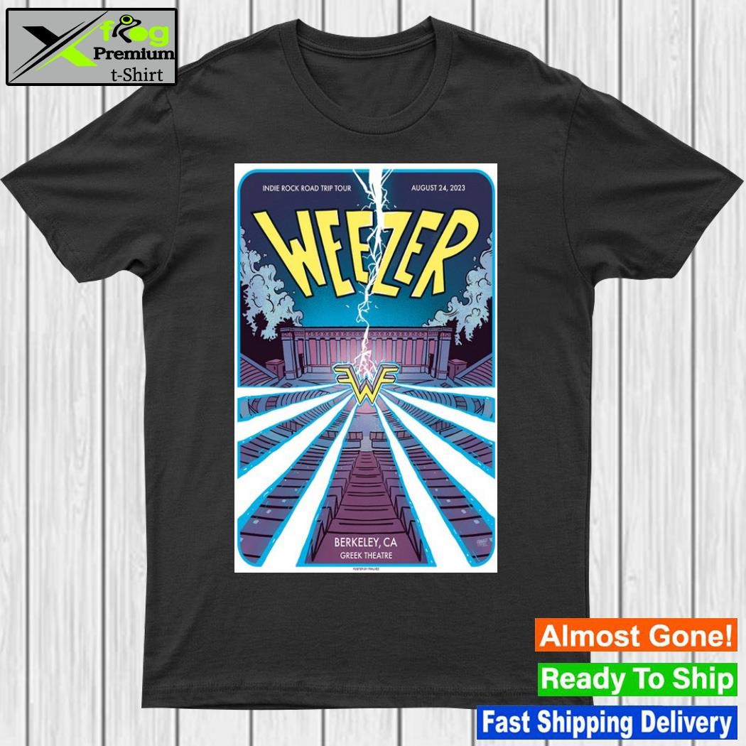 Weezer august 24 2023 greek theatre berkeley ca poster shirt