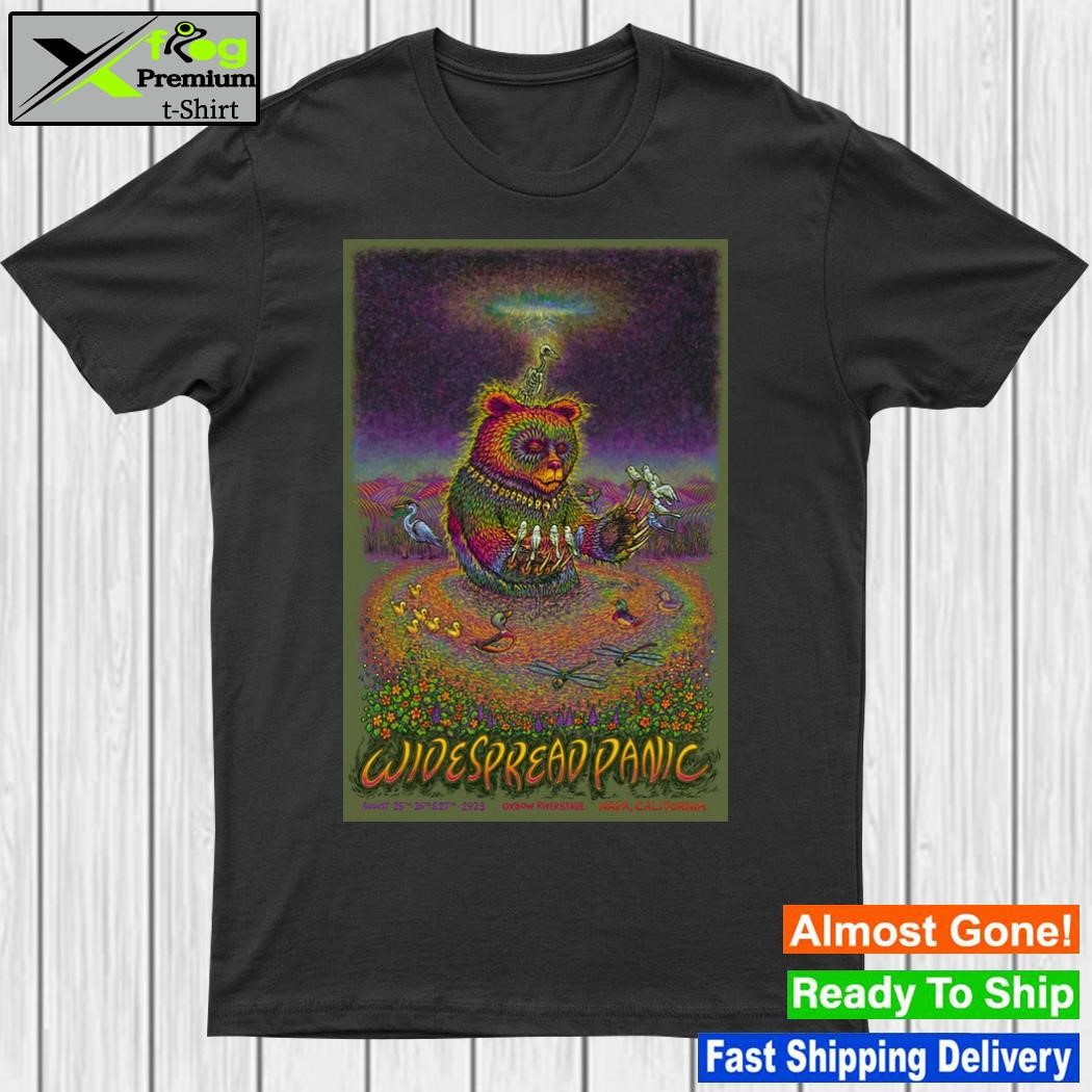 Widespread panic aug 25 26 27 2023 napa ca poster shirt