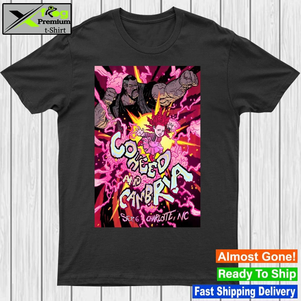 2023 coheed and cambria charlotte nc poster shirt