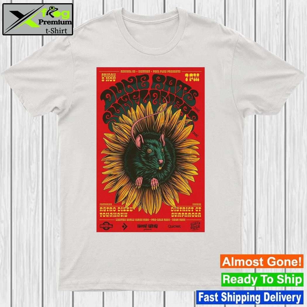 Dunerats and suowers november 3 2023 event poster shirt