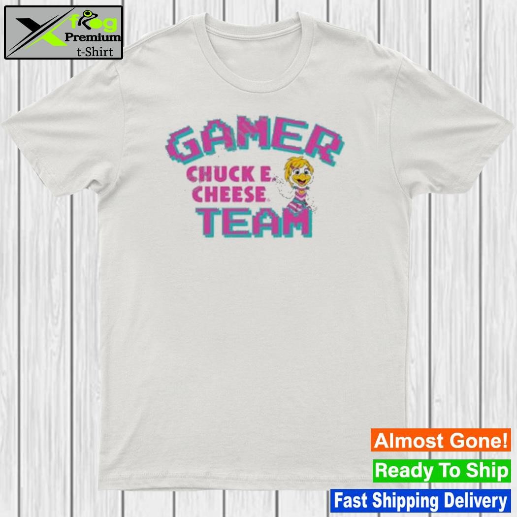 Gamer team chuck e cheese shirt
