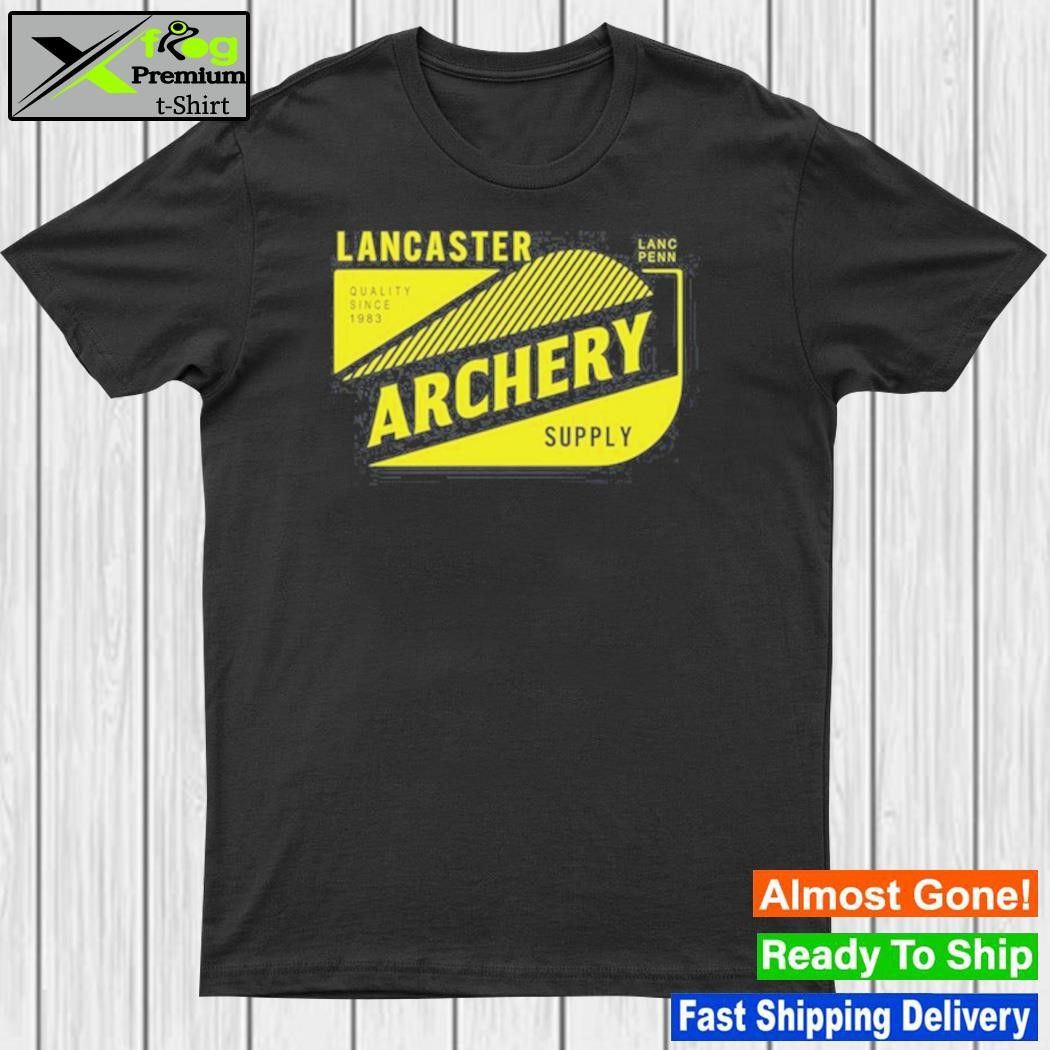 Joe rogan is wearing lancaster archery supply shirt