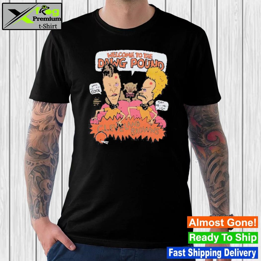 Official Beavis and butthead x Cleveland browns dawg pound T-shirt, hoodie,  tank top, sweater and long sleeve t-shirt