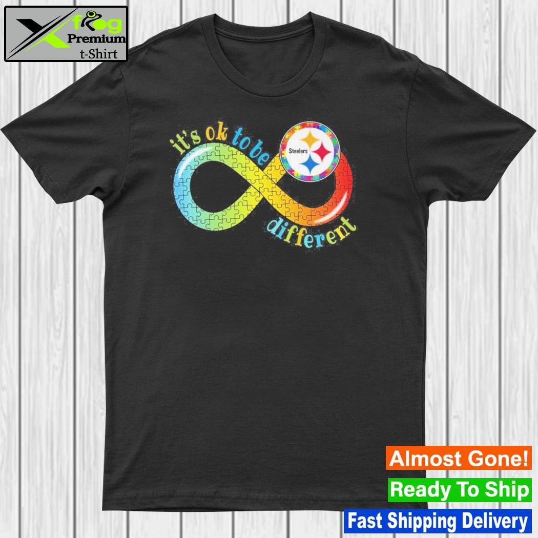 Official Pittsburgh Steelers It's Ok To Be Different Autism Infinity Shirt,  hoodie, sweater, long sleeve and tank top