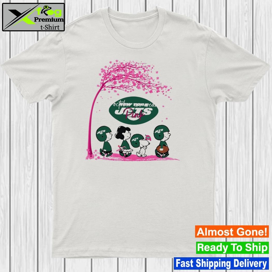 Official the Peanuts Characters New York Jets In October We Wear